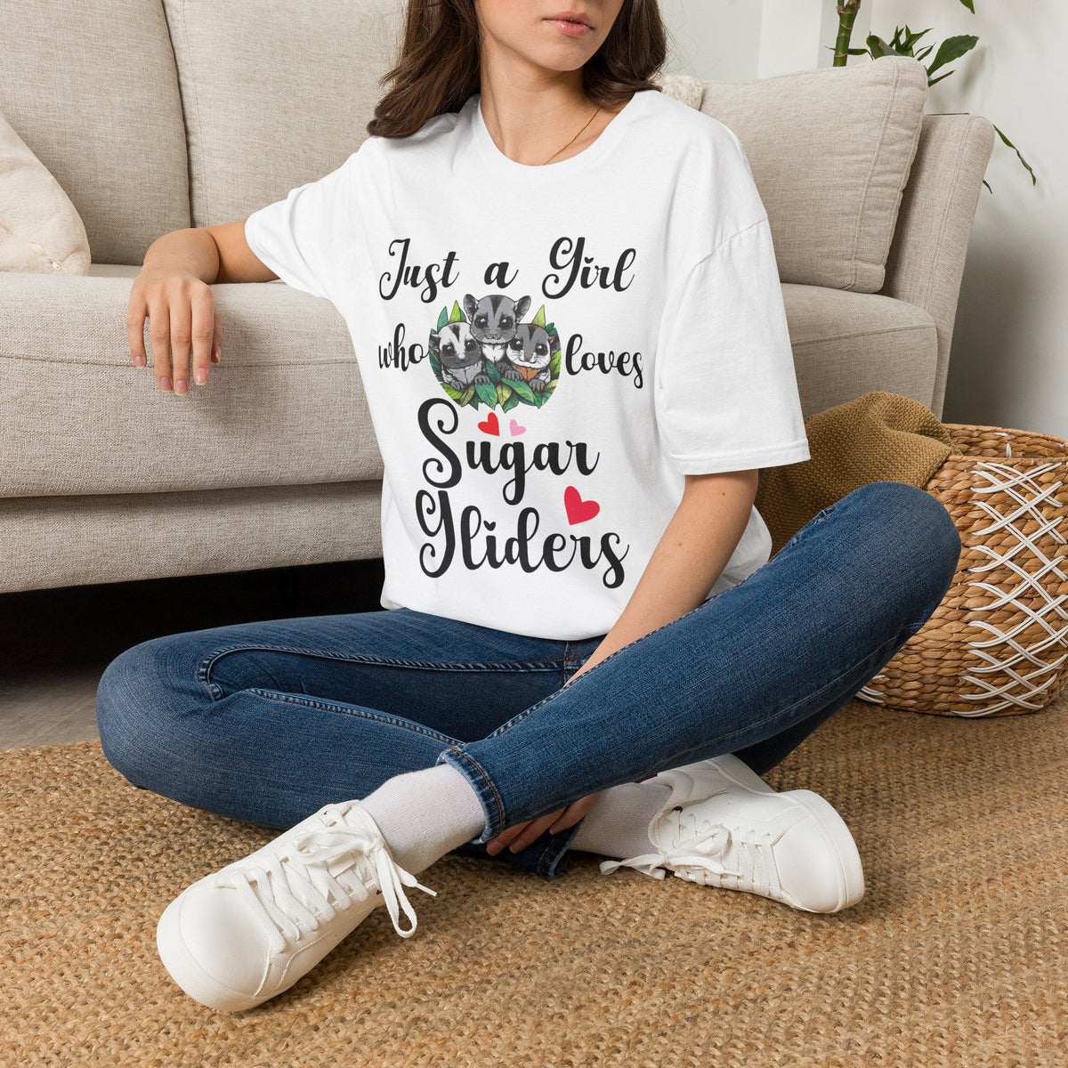 Just a Girl Who Loves Sugar Gliders Shirt – Sugar Glider Mom T-Shirt