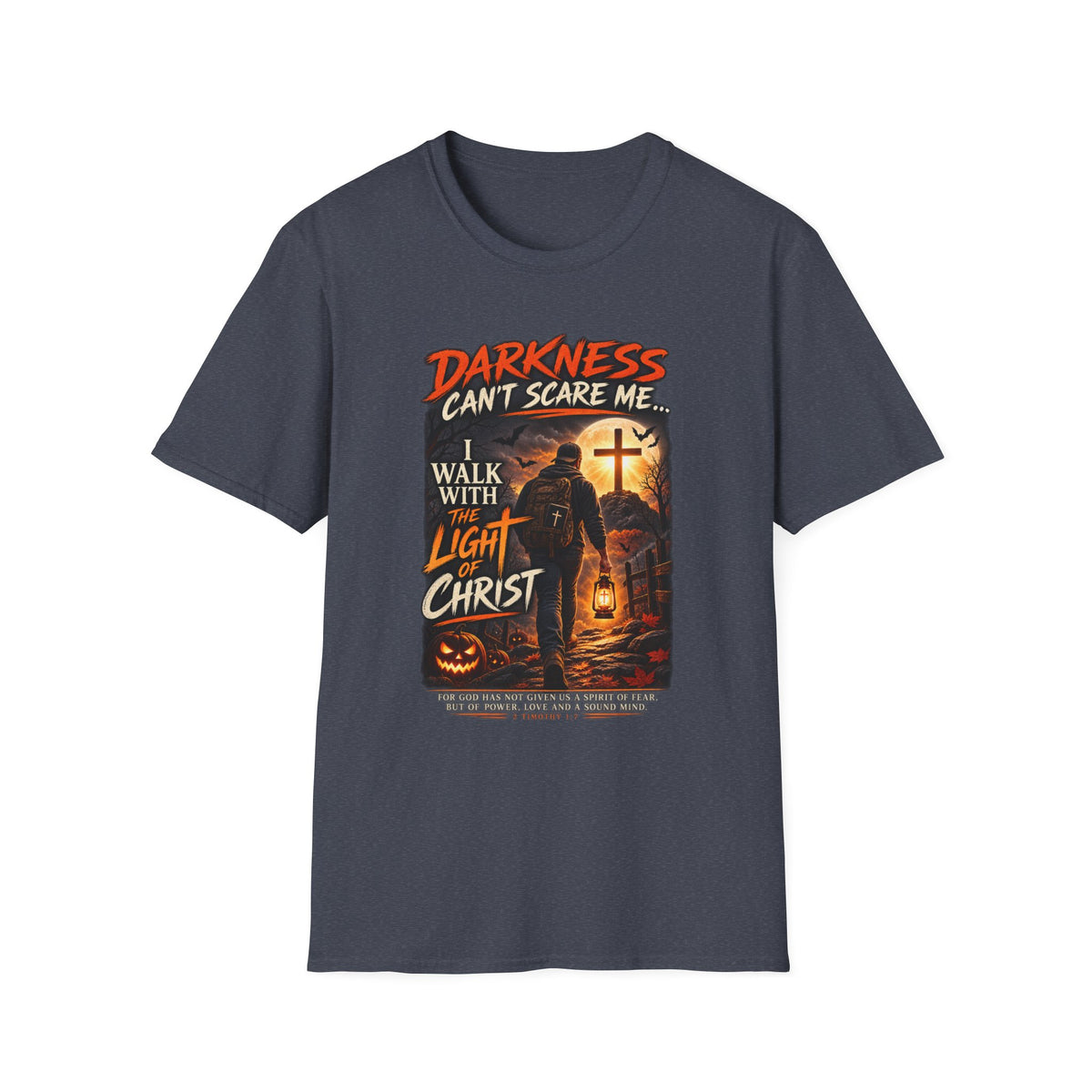 Darkness Can’t Scare Me – Light of Christ Christian Halloween T-Shirt