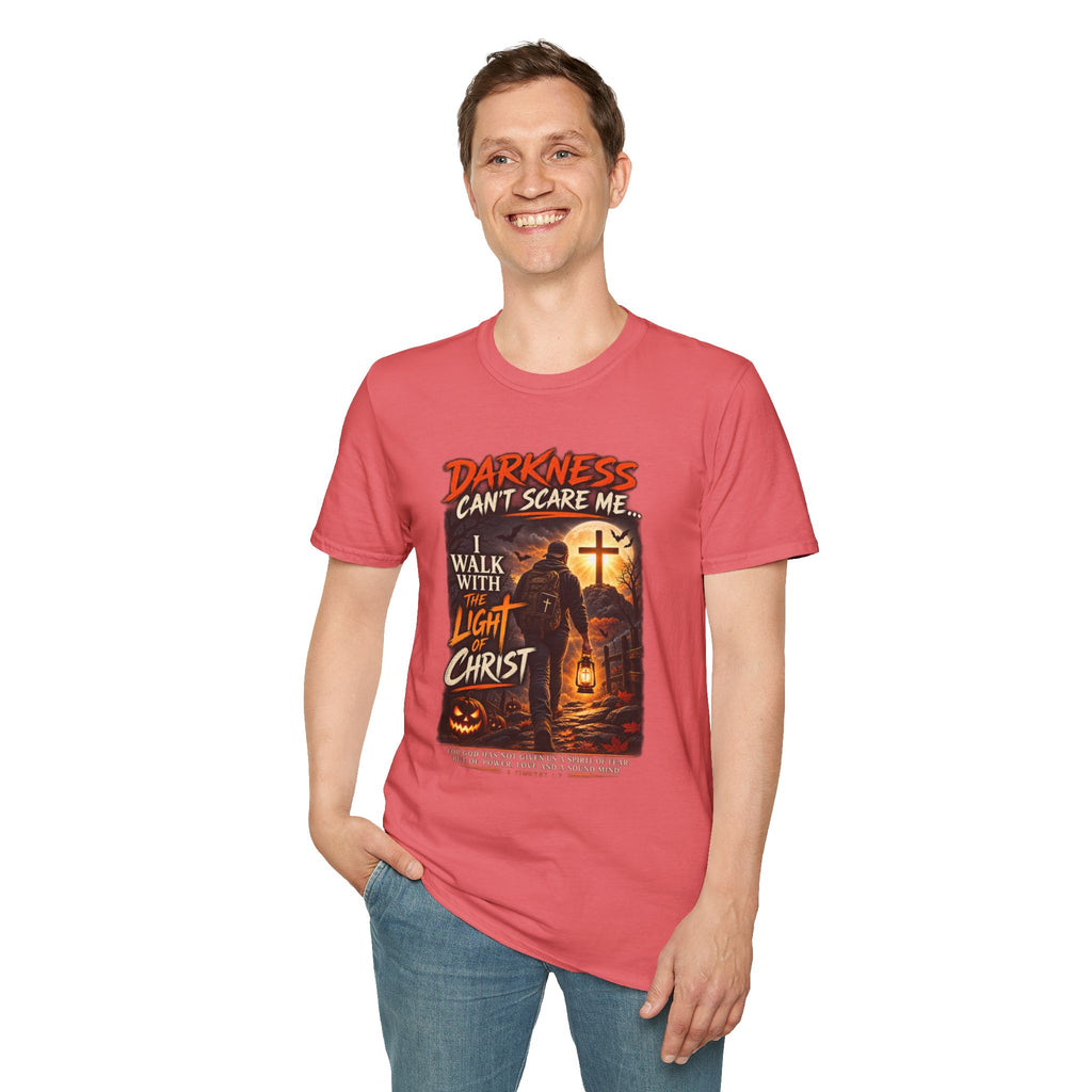 Darkness Can’t Scare Me – Light of Christ Christian Halloween T-Shirt