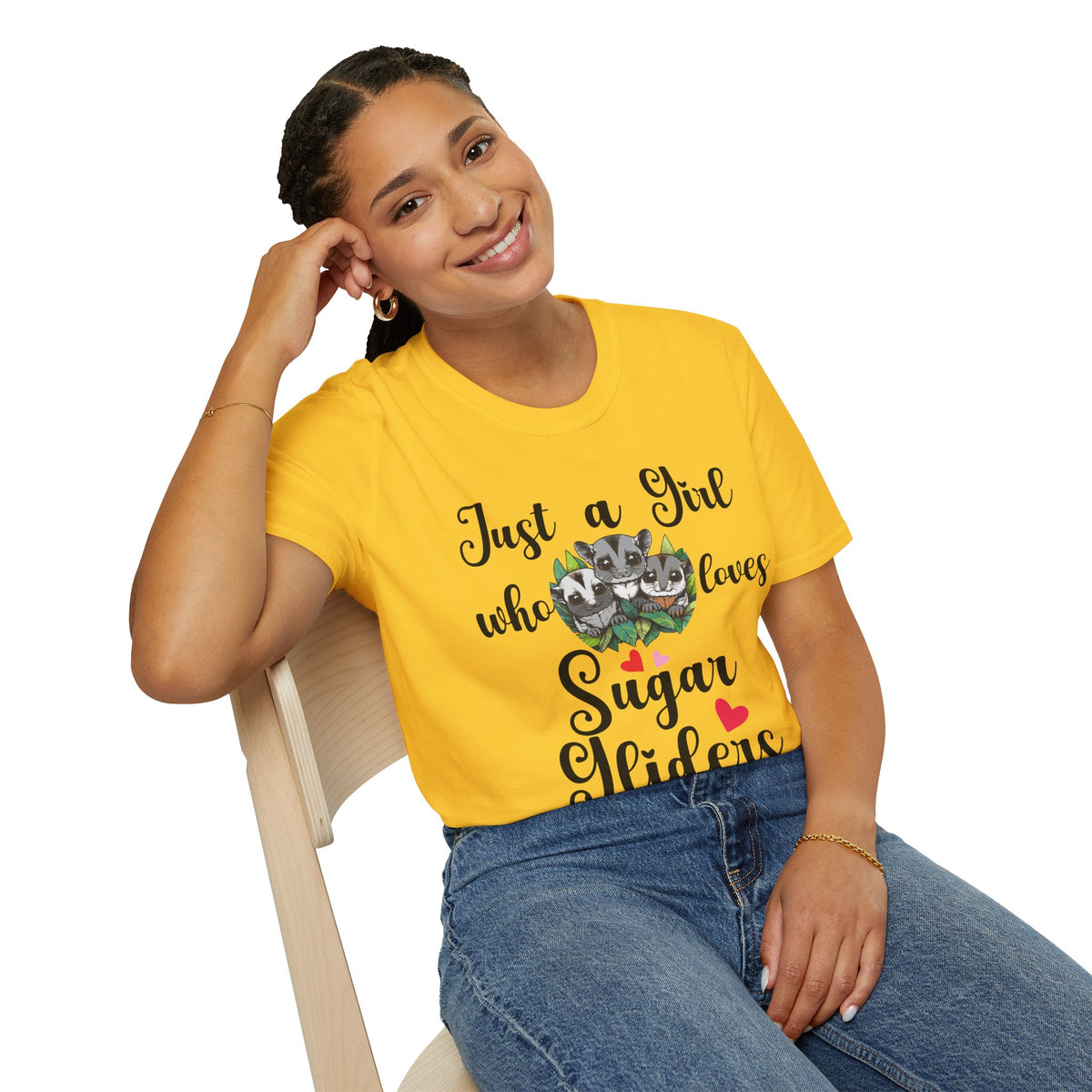 Just a Girl Who Loves Sugar Gliders Shirt – Sugar Glider Mom T-Shirt