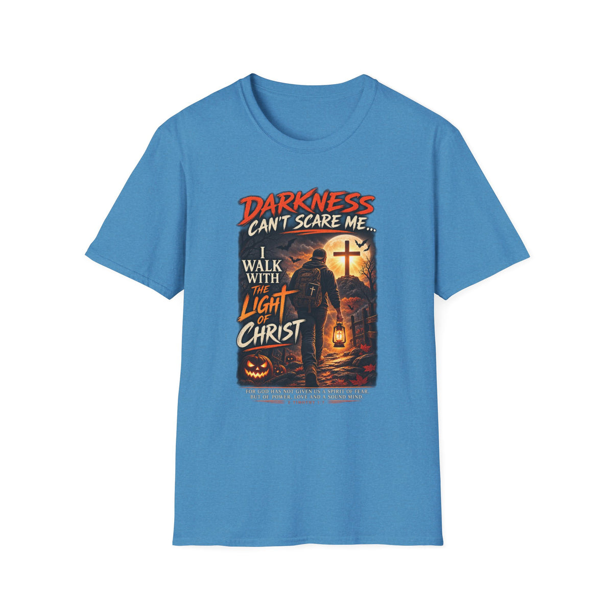 Darkness Can’t Scare Me – Light of Christ Christian Halloween T-Shirt