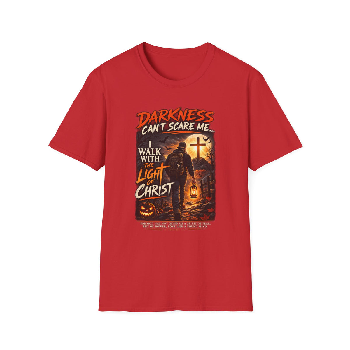 Darkness Can’t Scare Me – Light of Christ Christian Halloween T-Shirt