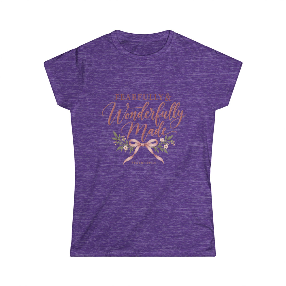 Fearfully and Wonderfully Made Shirt, Woman's Christian T=Shirt Psals 139:14, Faith Tee, Feminine Bible Verse Shirt