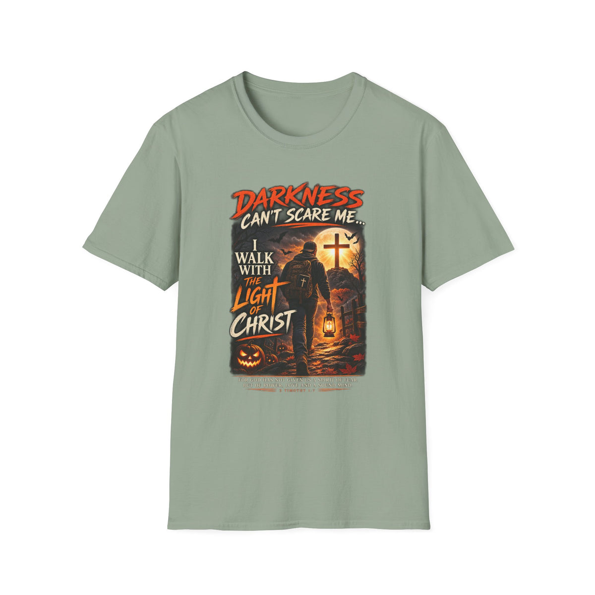 Darkness Can’t Scare Me – Light of Christ Christian Halloween T-Shirt