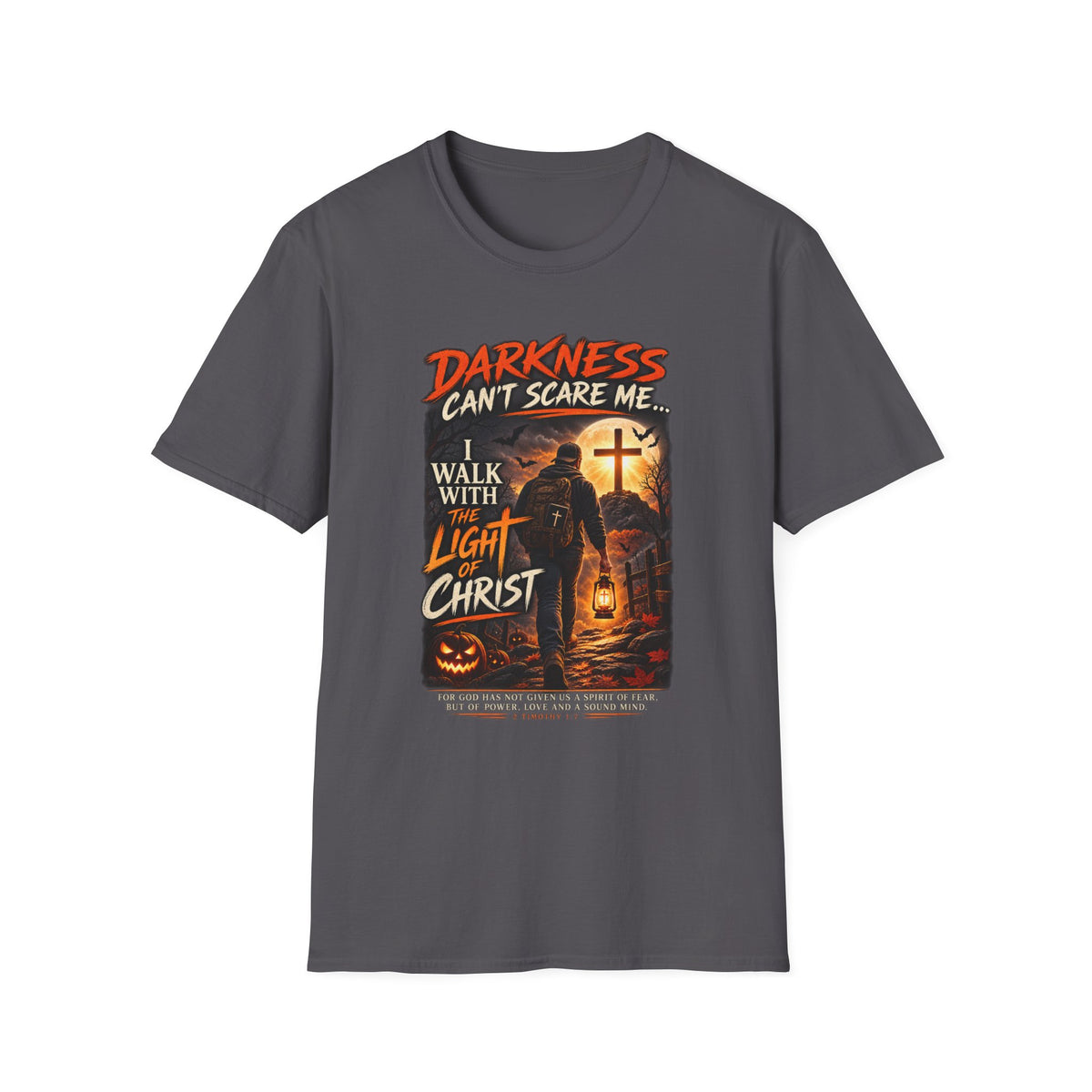Darkness Can’t Scare Me – Light of Christ Christian Halloween T-Shirt