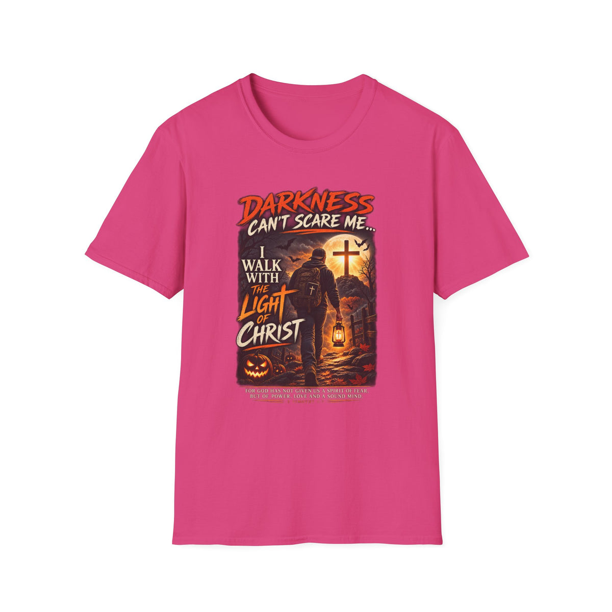 Darkness Can’t Scare Me – Light of Christ Christian Halloween T-Shirt