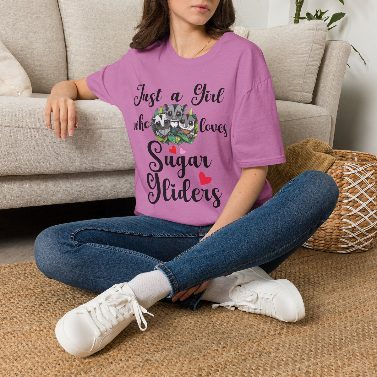 Just a Girl Who Loves Sugar Gliders Shirt – Sugar Glider Mom T-Shirt
