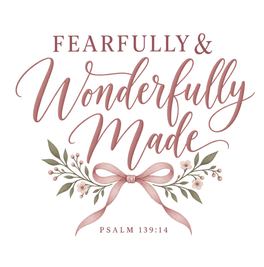 Fearfully and Wonderfully Made Shirt, Woman's Christian T=Shirt Psals 139:14, Faith Tee, Feminine Bible Verse Shirt