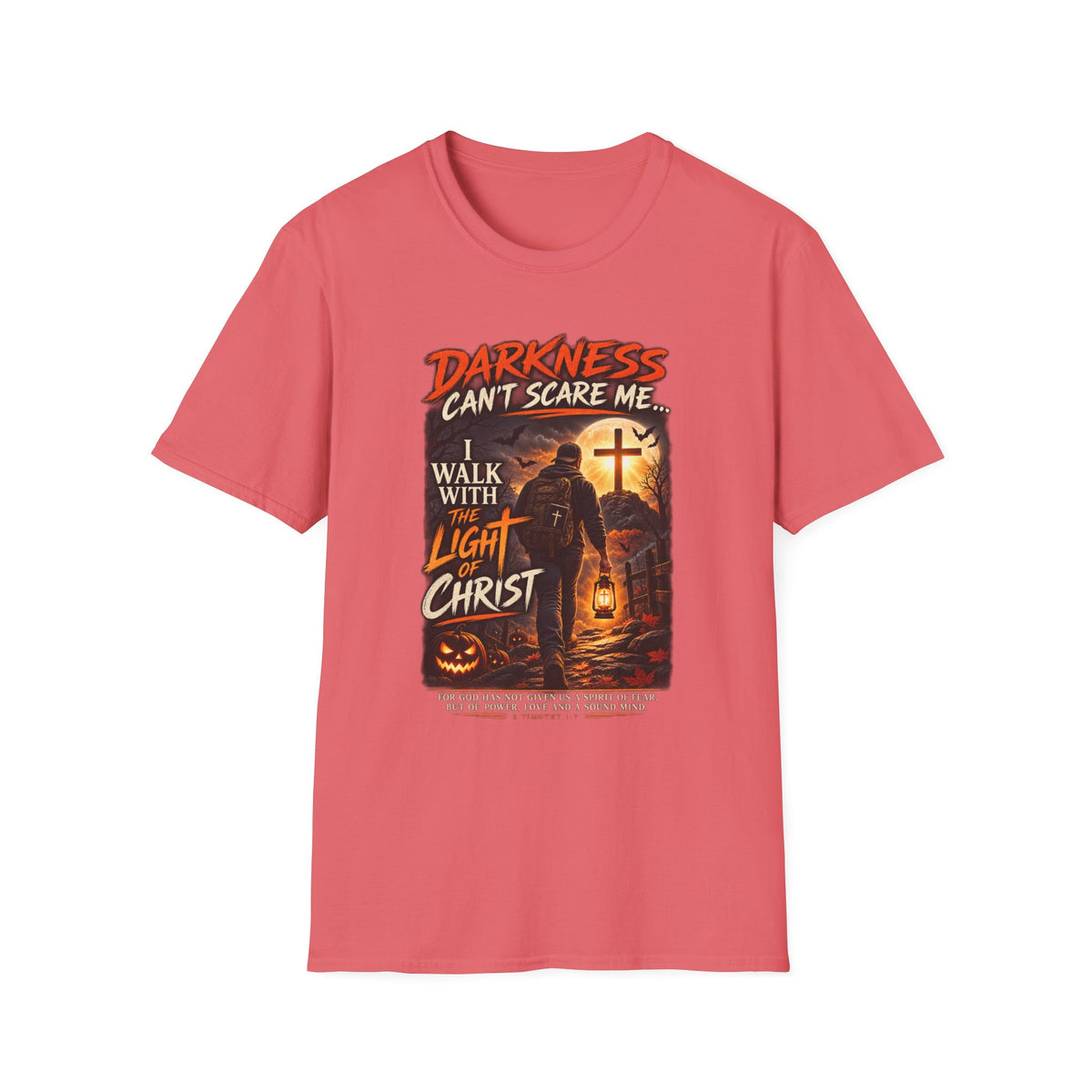 Darkness Can’t Scare Me – Light of Christ Christian Halloween T-Shirt
