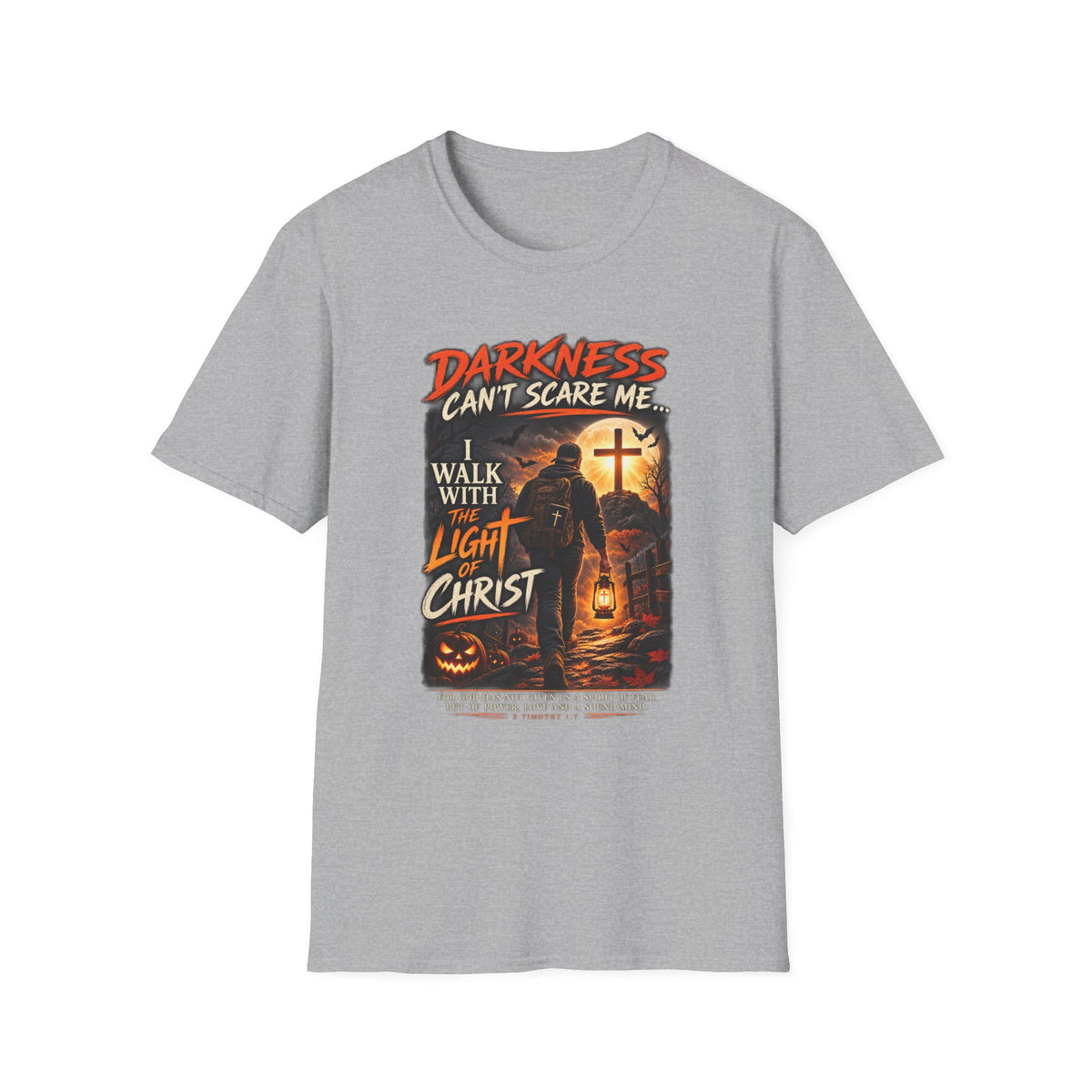 Darkness Can’t Scare Me – Light of Christ Christian Halloween T-Shirt