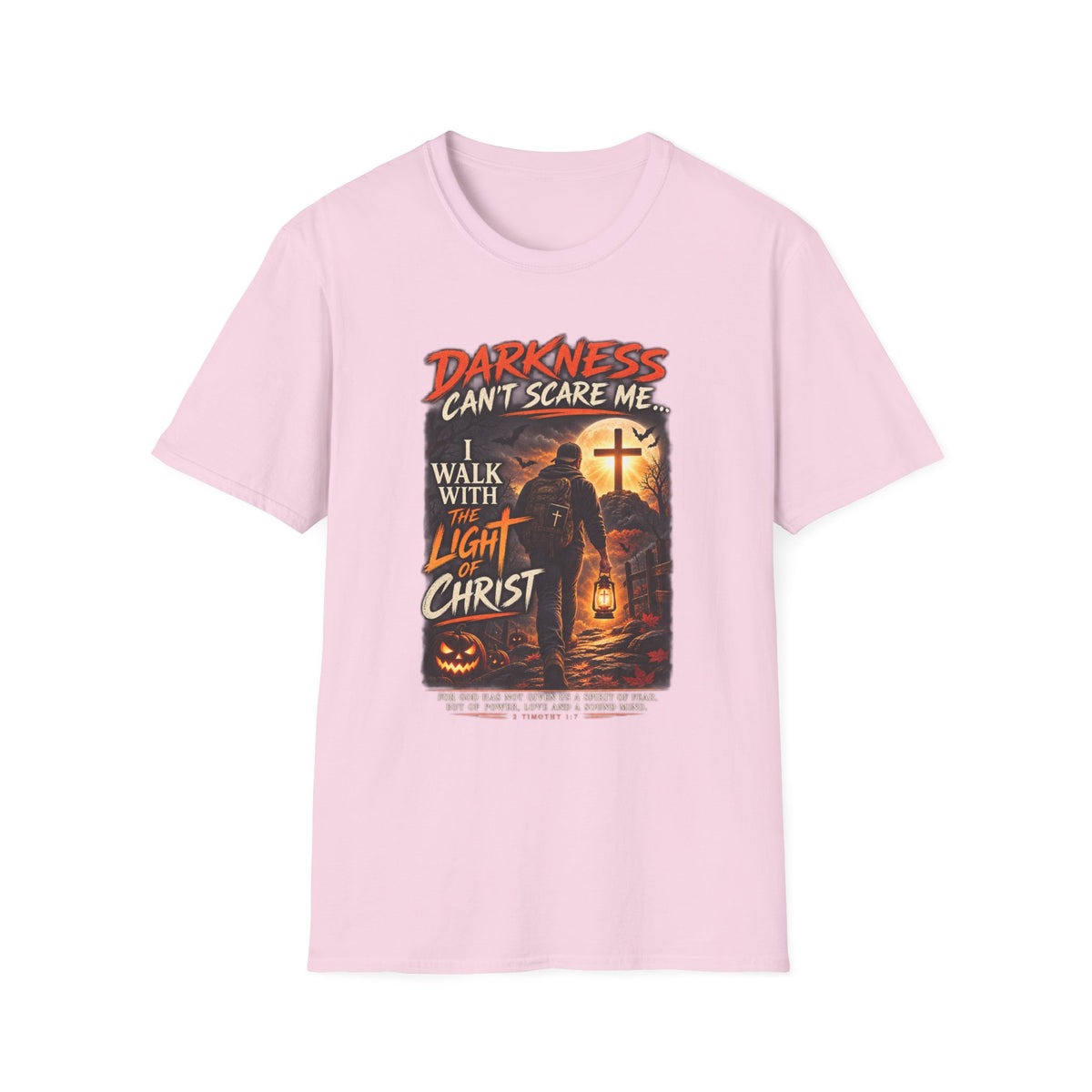 Darkness Can’t Scare Me – Light of Christ Christian Halloween T-Shirt