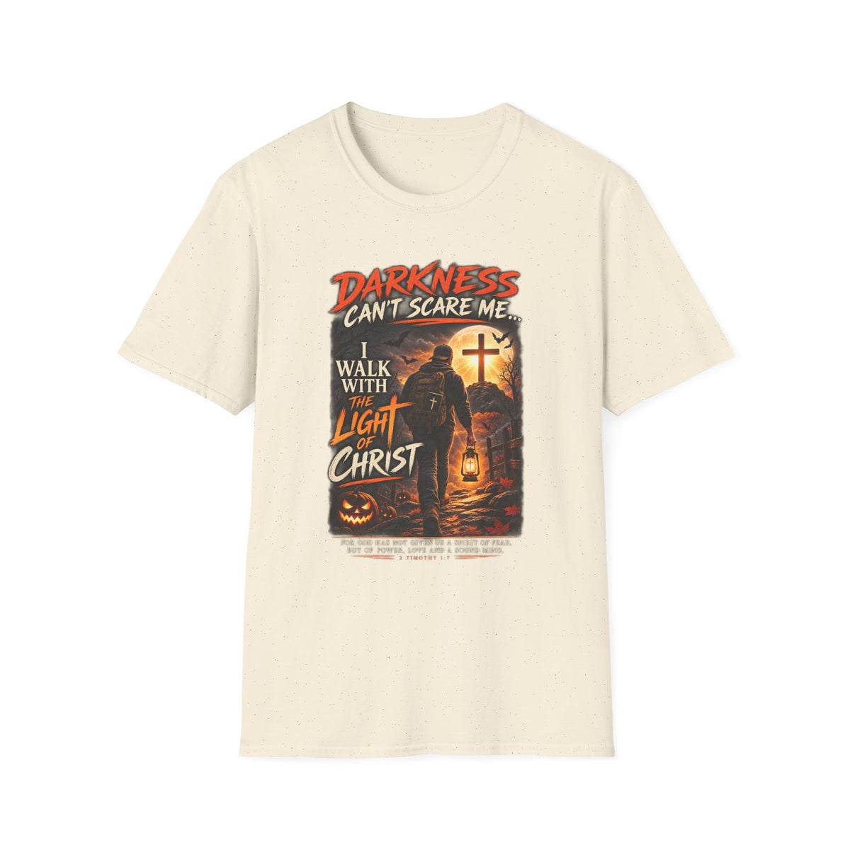 Darkness Can’t Scare Me – Light of Christ Christian Halloween T-Shirt