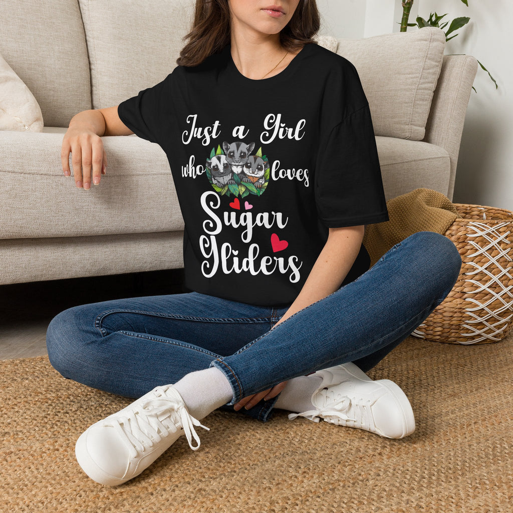 Just a Girl Who Loves Sugar Gliders Shirt – Sugar Glider Mom T-Shirt