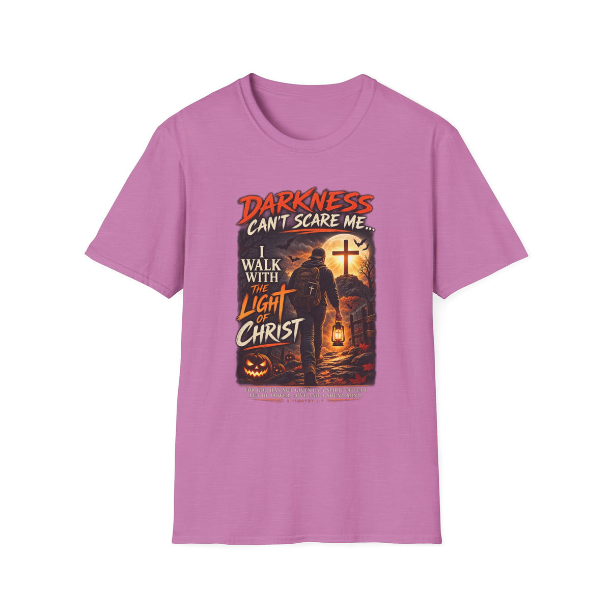 Darkness Can’t Scare Me – Light of Christ Christian Halloween T-Shirt