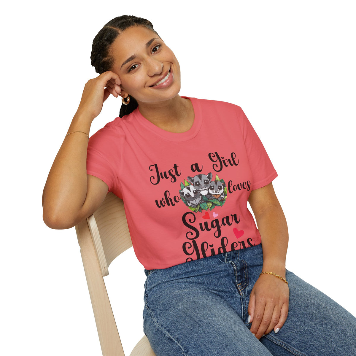 Just a Girl Who Loves Sugar Gliders Shirt – Sugar Glider Mom T-Shirt