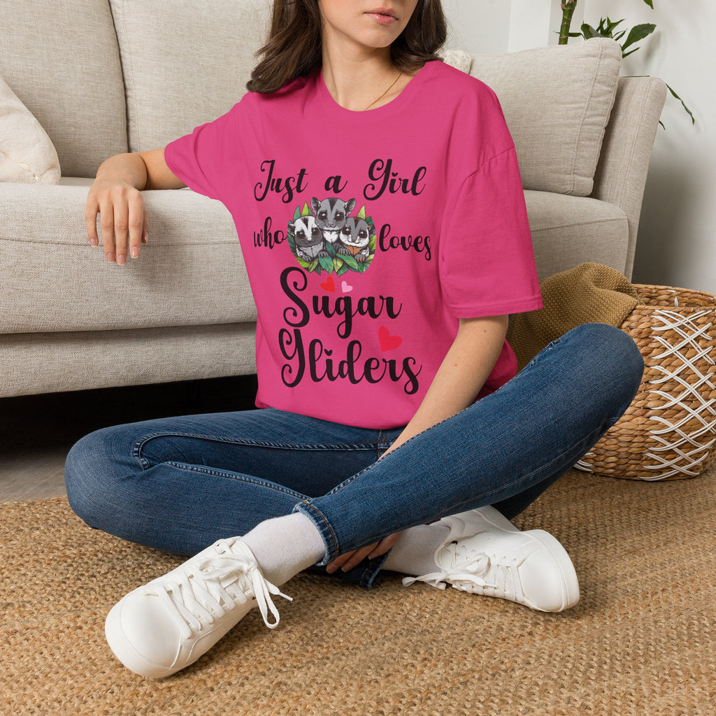Just a Girl Who Loves Sugar Gliders Shirt – Sugar Glider Mom T-Shirt